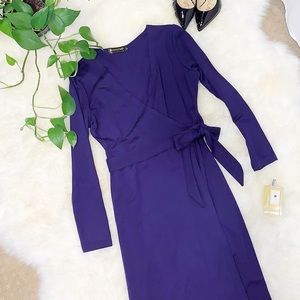 Stanzin Purple Tie-around Dress